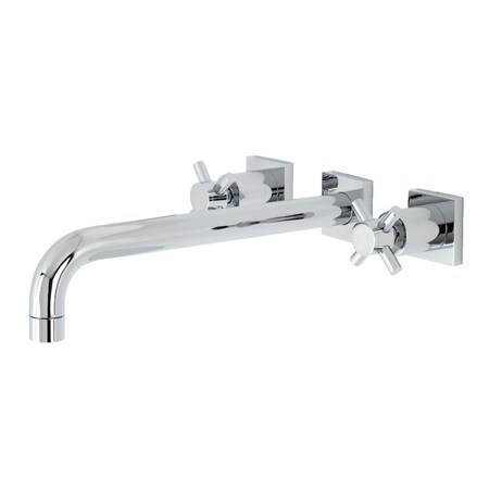 Kingston Brass KS6051DX Wall Mount Tub Faucet, Polished Chrome KS6051DX